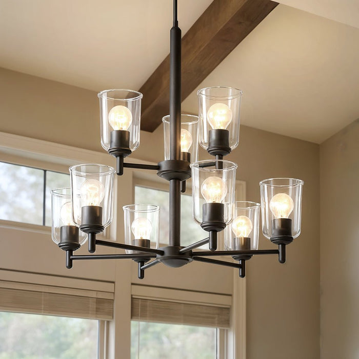 UKC20203 New Traditional Indoor Chandelier, 26.5''H x 26.5''W x 26.5''Dep, Olde Bronze Finish, Corvelle Collection