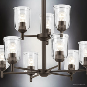 Urban Ambiance - Chandelier - UKC20203 New Traditional Indoor Chandelier, 26.5''H x 26.5''W x 26.5''Dep, Olde Bronze Finish, Corvelle Collection - 