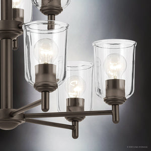 Urban Ambiance - Chandelier - UKC20203 New Traditional Indoor Chandelier, 26.5''H x 26.5''W x 26.5''Dep, Olde Bronze Finish, Corvelle Collection - 