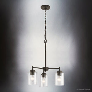 Urban Ambiance - Chandelier - UKC20211 New Traditional Indoor Chandelier, 15.5''H x 18''W x 18''Dep, Olde Bronze Finish, Ravencourt Collection - 