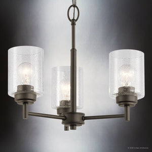 Urban Ambiance - Chandelier - UKC20211 New Traditional Indoor Chandelier, 15.5''H x 18''W x 18''Dep, Olde Bronze Finish, Ravencourt Collection - 