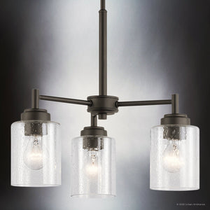 Urban Ambiance - Chandelier - UKC20211 New Traditional Indoor Chandelier, 15.5''H x 18''W x 18''Dep, Olde Bronze Finish, Ravencourt Collection - 