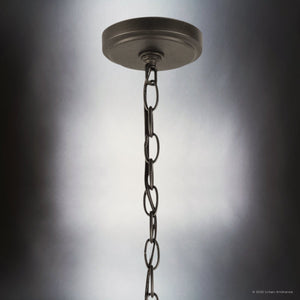 Urban Ambiance - Chandelier - UKC20213 New Traditional Indoor Chandelier, 16.1''H x 19.75''W x 19.75''Dep, Olde Bronze Finish, Ravencourt Collection - 
