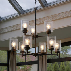 Urban Ambiance - Chandelier - UKC20215 New Traditional Indoor Chandelier, 27''H x 27''W x 27''Dep, Olde Bronze Finish, Ravencourt Collection - 