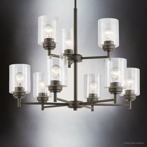 Urban Ambiance - Chandelier - UKC20215 New Traditional Indoor Chandelier, 27''H x 27''W x 27''Dep, Olde Bronze Finish, Ravencourt Collection - 