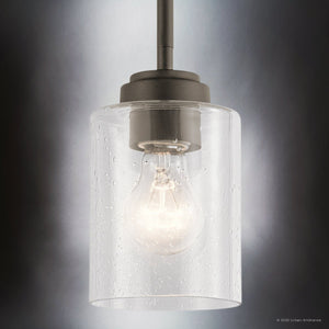 Urban Ambiance - Pendant - UKC20217 New Traditional Indoor Pendant, 7.5''H x 4.25''W x 4.25''Dep, Olde Bronze Finish, Ravencourt Collection - 