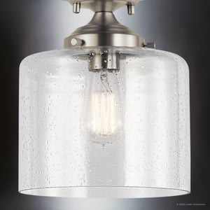 Urban Ambiance - Ceiling Light - UKC20218 New Traditional Indoor Ceiling Light, 10.62''H x 8.5''W x 8.5''Dep, Brushed Nickel Finish, Ravencourt Collection - 