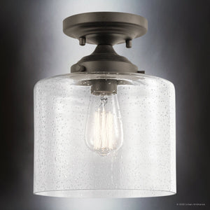 Urban Ambiance - Ceiling Light - UKC20219 New Traditional Indoor Ceiling Light, 10.62''H x 8.5''W x 8.5''Dep, Olde Bronze Finish, Ravencourt Collection - 