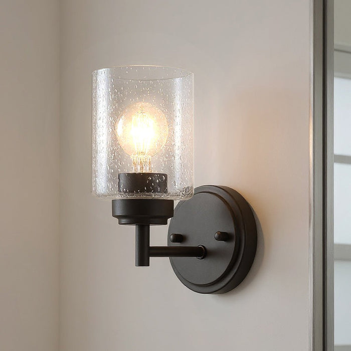 UKC20221 New Traditional Indoor Bath Light, 9.25''H x 4.75''W x 6.5''Dep, Olde Bronze Finish, Ravencourt Collection