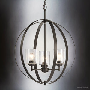 Urban Ambiance - Chandelier - UKC20223 New Traditional Indoor Chandelier, 31''H x 24.5''W x 24.5''Dep, Olde Bronze Finish, Ravencourt Collection - 