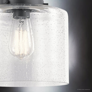 Urban Ambiance - Ceiling Light - UKC20230 New Traditional Indoor Ceiling Light, 10.62''H x 8.5''W x 8.5''Dep, Black Finish, Ravencourt Collection - 