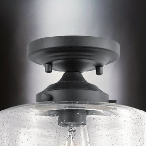 Urban Ambiance - Ceiling Light - UKC20230 New Traditional Indoor Ceiling Light, 10.62''H x 8.5''W x 8.5''Dep, Black Finish, Ravencourt Collection - 