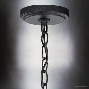 Urban Ambiance - Chandelier - UKC20231 New Traditional Indoor Chandelier, 31''H x 24.5''W x 24.5''Dep, Black Finish, Ravencourt Collection - 
