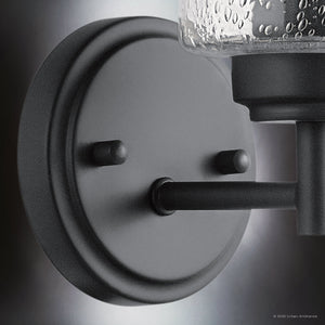 Urban Ambiance - Bath Light - UKC20233 New Traditional Indoor Bath Light, 9.25''H x 4.75''W x 6.5''Dep, Black Finish, Ravencourt Collection - 