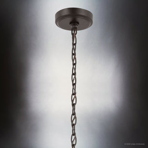 Urban Ambiance - Chandelier - UKC20236 New Traditional Indoor Chandelier, 16.5''H x 26''W x 26''Dep, Bronze Finish, Ravencourt Collection - 