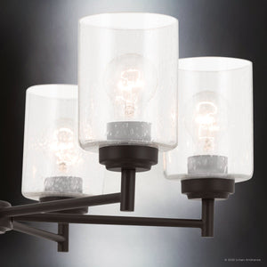 Urban Ambiance - Chandelier - UKC20236 New Traditional Indoor Chandelier, 16.5''H x 26''W x 26''Dep, Bronze Finish, Ravencourt Collection - 