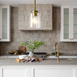 Urban Ambiance - Pendant - UKC20237 New Traditional Indoor Pendant, 7.25''H x 4.25''W x 4.25''Dep, Natural Brass Finish, Ravencourt Collection - 