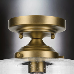 Urban Ambiance - Ceiling Light - UKC20238 New Traditional Indoor Ceiling Light, 10.75''H x 8.5''W x 8.5''Dep, Natural Brass Finish, Ravencourt Collection - 