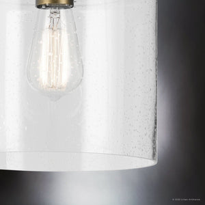 Urban Ambiance - Ceiling Light - UKC20238 New Traditional Indoor Ceiling Light, 10.75''H x 8.5''W x 8.5''Dep, Natural Brass Finish, Ravencourt Collection - 