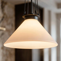 Urban Ambiance - Pendant - UKC20250 Industrial Indoor Pendant, 31.25''H x 18.25''W x 18.25''Dep, Black Finish, Ardenton Collection - 