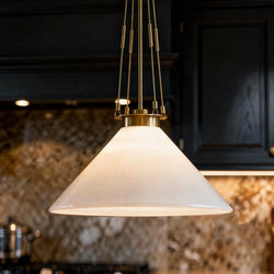 Urban Ambiance - Pendant - UKC20251 Industrial Indoor Pendant, 31.25''H x 18.25''W x 18.25''Dep, Champagne Bronze Finish, Ardenton Collection - 