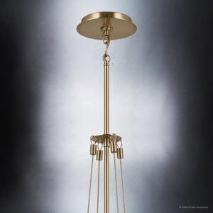 Urban Ambiance - Pendant - UKC20251 Industrial Indoor Pendant, 31.25''H x 18.25''W x 18.25''Dep, Champagne Bronze Finish, Ardenton Collection - 