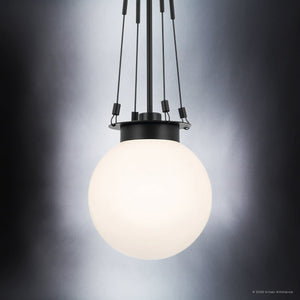 Urban Ambiance - Pendant - UKC20252 Industrial Indoor Pendant, 33.25''H x 10.5''W x 10.5''Dep, Black Finish, Ardenton Collection - 