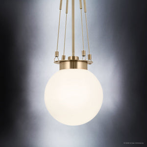 Urban Ambiance - Pendant - UKC20253 Industrial Indoor Pendant, 33.25''H x 10.5''W x 10.5''Dep, Champagne Bronze Finish, Ardenton Collection - 