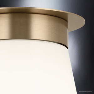 Urban Ambiance - Ceiling Light - UKC20255 Industrial Indoor Ceiling Light, 10''H x 8.5''W x 8.5''Dep, Champagne Bronze Finish, Ardenton Collection - 