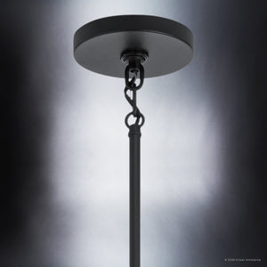 Urban Ambiance - Chandelier - UKC20262 Modern Indoor Chandelier, 20.25''H x 26''W x 26''Dep, Black Finish, Brookhaven Collection - 
