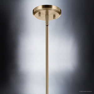 Urban Ambiance - Pendant - UKC20271 Coastal Indoor Pendant, 10''H x 18''W x 18''Dep, Champagne Bronze Finish, Corvane Collection - 