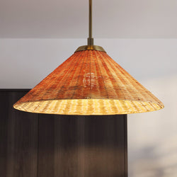 Urban Ambiance - Pendant - UKC20272 Coastal Indoor Pendant, 11.75''H x 24.25''W x 24.25''Dep, Champagne Bronze Finish, Corvane Collection - 