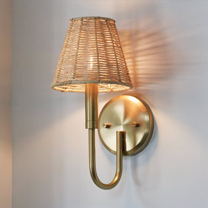Urban Ambiance - Wall Sconce - UKC20274 Coastal Indoor Wall Sconce, 13''H x 6''W x 7.5''Dep, Champagne Bronze Finish, Corvane Collection - 
