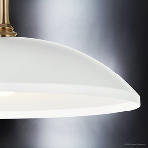 Urban Ambiance - Pendant - UKC20291 Industrial Indoor Pendant, 12.75''H x 24.25''W x 24.25''Dep, White Finish, Belvarra Collection - 