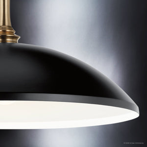 Urban Ambiance - Pendant - UKC20292 Industrial Indoor Pendant, 12.25''H x 20.25''W x 20.25''Dep, Black Finish, Belvarra Collection - 