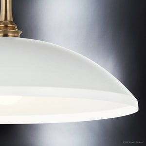 Urban Ambiance - Pendant - UKC20293 Industrial Indoor Pendant, 12.25''H x 20.25''W x 20.25''Dep, White Finish, Belvarra Collection - 
