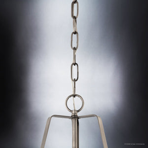 Urban Ambiance - Pendant - UKC20301 Industrial Indoor Pendant, 17''H x 13''W x 13''Dep, Classic Pewter Finish, Crestwood Collection - 
