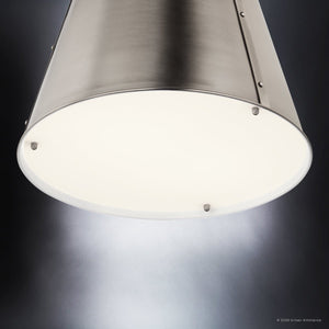 Urban Ambiance - Pendant - UKC20301 Industrial Indoor Pendant, 17''H x 13''W x 13''Dep, Classic Pewter Finish, Crestwood Collection - 