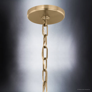 Urban Ambiance - Pendant - UKC20302 Industrial Indoor Pendant, 17''H x 13''W x 13''Dep, Champagne Bronze Finish, Crestwood Collection - 