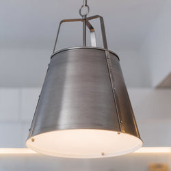 Urban Ambiance - Pendant - UKC20306 Industrial Indoor Pendant, 22.5''H x 18''W x 18''Dep, Classic Pewter Finish, Crestwood Collection - 