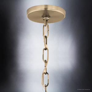 Urban Ambiance - Pendant - UKC20307 Industrial Indoor Pendant, 22.5''H x 18''W x 18''Dep, Champagne Bronze Finish, Crestwood Collection - 