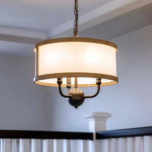 Urban Ambiance - Chandelier - UKC20320 Transitional Indoor Chandelier, 13.25''H x 15.5''W x 15.5''Dep, Anvil Iron Finish, Evermont Collection - 