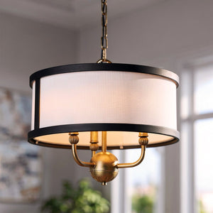 Urban Ambiance - Chandelier - UKC20322 Transitional Indoor Chandelier, 13.25''H x 15.5''W x 15.5''Dep, Natural Brass Finish, Evermont Collection - 