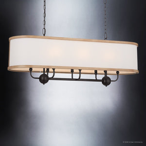 Urban Ambiance - Chandelier - UKC20326 Transitional Indoor Chandelier, 16''H x 13''W x 13''Dep, Anvil Iron Finish, Evermont Collection - 