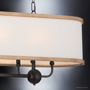Urban Ambiance - Chandelier - UKC20326 Transitional Indoor Chandelier, 16''H x 13''W x 13''Dep, Anvil Iron Finish, Evermont Collection - 
