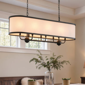 Urban Ambiance - Chandelier - UKC20327 Transitional Indoor Chandelier, 16''H x 13''W x 13''Dep, Textured Black Finish, Evermont Collection - 
