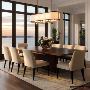 Urban Ambiance - Chandelier - UKC20328 Transitional Indoor Chandelier, 16''H x 13''W x 13''Dep, Natural Brass Finish, Evermont Collection - 