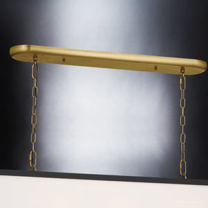 Urban Ambiance - Chandelier - UKC20328 Transitional Indoor Chandelier, 16''H x 13''W x 13''Dep, Natural Brass Finish, Evermont Collection - 