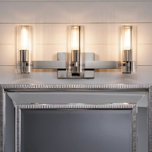 Urban Ambiance - Bath Light - UKC20350 Contemporary Indoor Bath Light, 9.75''H x 22.75''W x 5''Dep, Brushed Nickel Finish, Rivendale Collection - 
