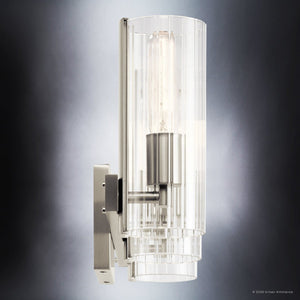 Urban Ambiance - Bath Light - UKC20350 Contemporary Indoor Bath Light, 9.75''H x 22.75''W x 5''Dep, Brushed Nickel Finish, Rivendale Collection - 